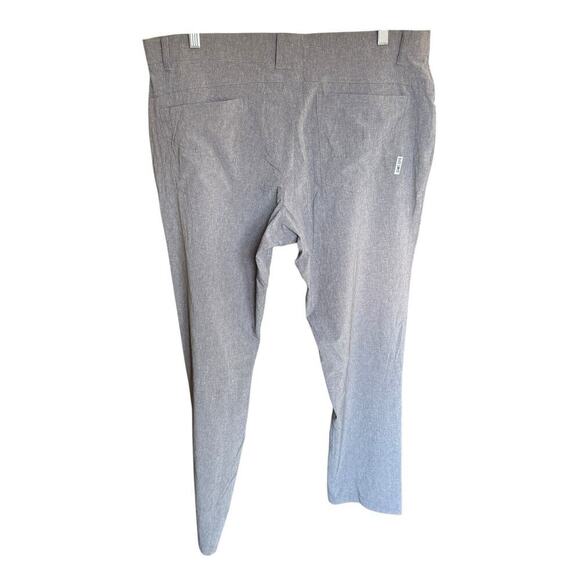 Black Clover Pants Gray Men's 38L Stretch Performance Gusset Preppy Prep - Picture 3 of 10